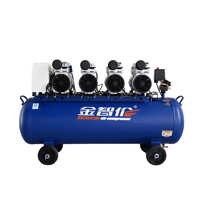 ضاغط هواء صامت خالٍ من الزيت ZL-750W × 4-120L 4HP